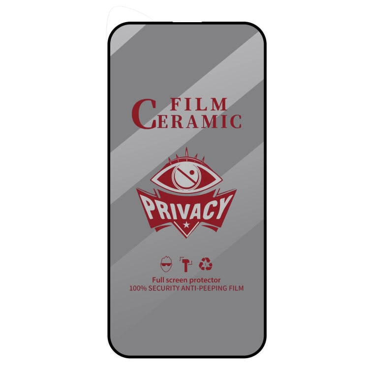 For iPhone 16 Pro 25pcs Full Coverage HD Privacy Ceramic Film
