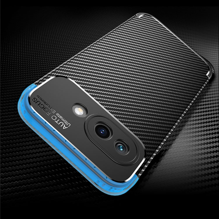 For Google Pixel 9a Carbon Fiber Texture Shockproof TPU Phone Case - Black