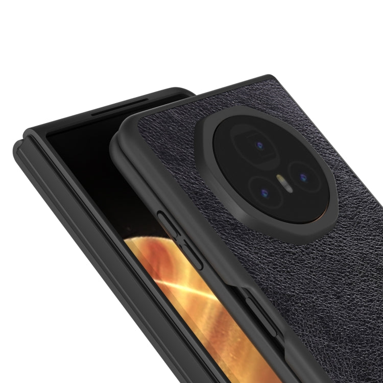 For Honor Magic V3 Dual Color Lichi Texture PU Phone Case
