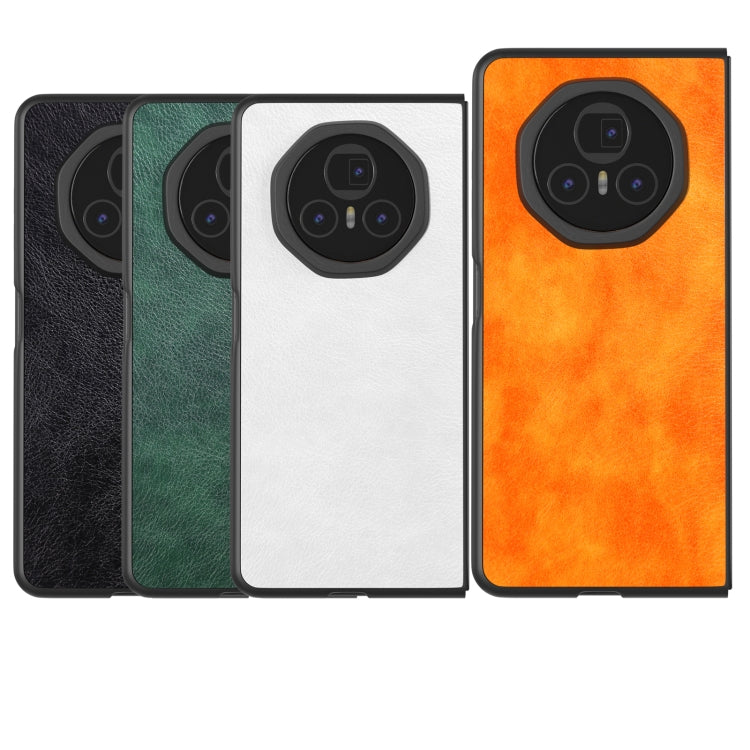 For Honor Magic V3 Dual Color Lichi Texture PU Phone Case
