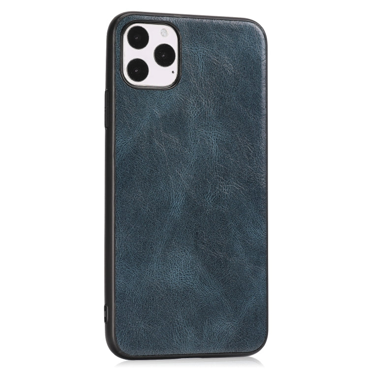For iPhone 11 Pro Crazy Horse Textured Calfskin PU+PC+TPU Case