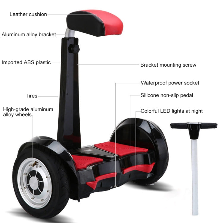 Two-wheeled Scooter Smart Electric Balance Car with Handle Bar & LED Light