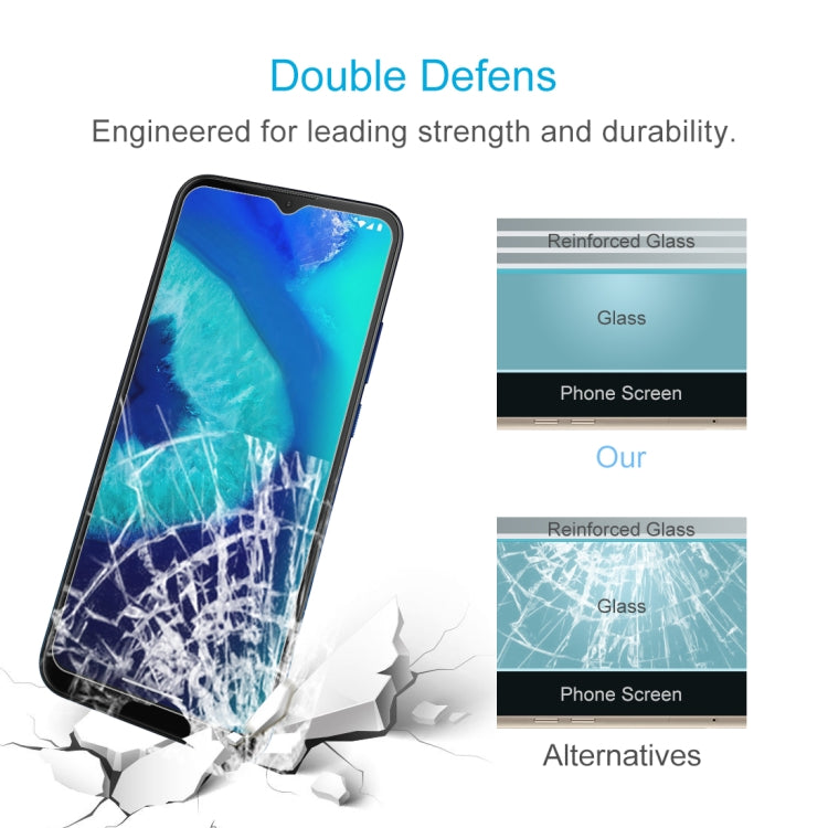 For Motorola Moto G8 Power Lite 50 PCS 0.26mm 9H 2.5D Tempered Glass Film