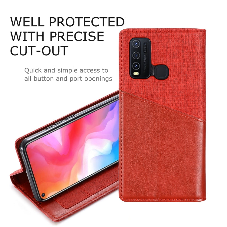 For Vivo Y50 MUXMA MX109 Horizontal Flip Leather Case with Holder & Card Slot & Wallet