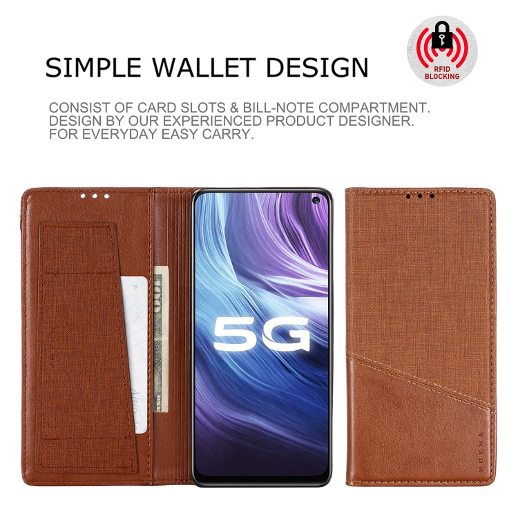 For Vivo Z6 MUXMA MX109 Horizontal Flip Leather Case with Holder & Card Slot & Wallet