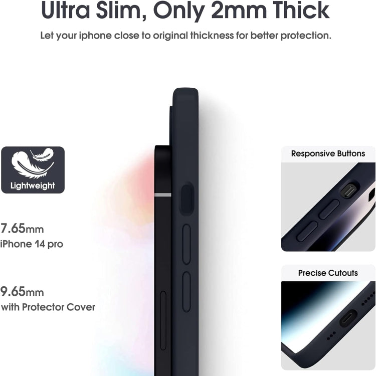 For iPhone 16 Pro Max Microfiber Liquid Silicone Shockproof Phone Case