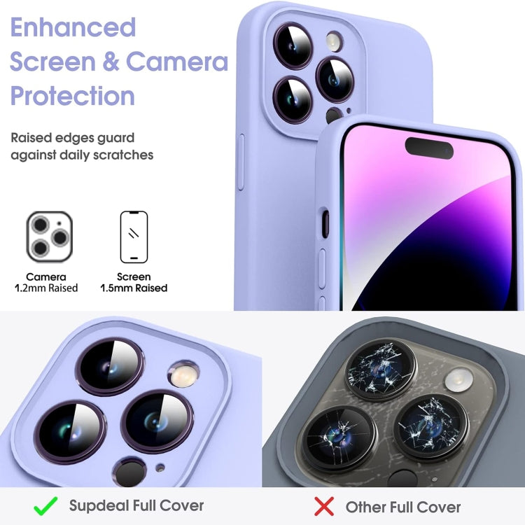 For iPhone 16 Pro Microfiber Liquid Silicone Shockproof Phone Case
