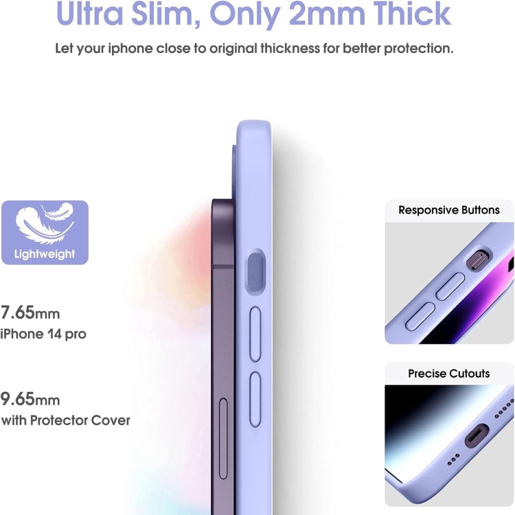 For iPhone 16 Pro Microfiber Liquid Silicone Shockproof Phone Case