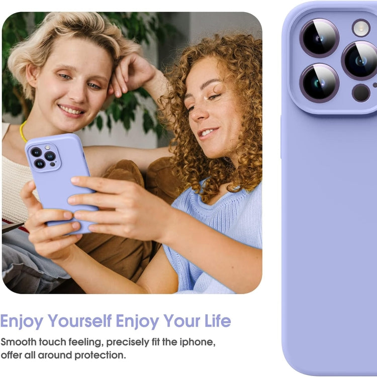 For iPhone 16 Pro Microfiber Liquid Silicone Shockproof Phone Case