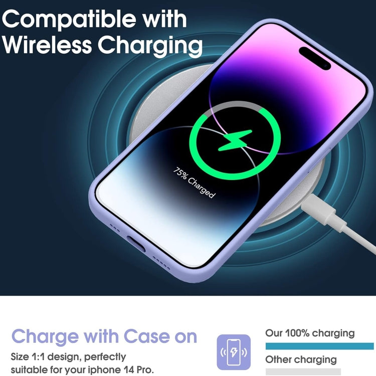 For iPhone 16 Pro Microfiber Liquid Silicone Shockproof Phone Case