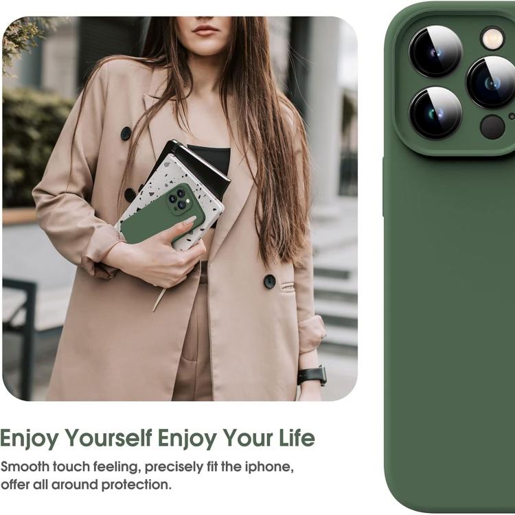 For iPhone 17 Pro Max Microfiber Liquid Silicone Shockproof Phone Case