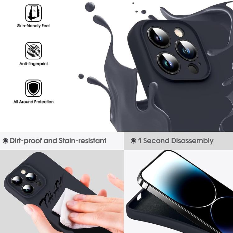 For iPhone 17 Pro Microfiber Liquid Silicone Shockproof Phone Case