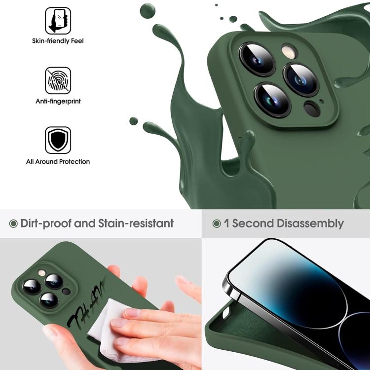 For iPhone 17 Microfiber Liquid Silicone Shockproof Phone Case