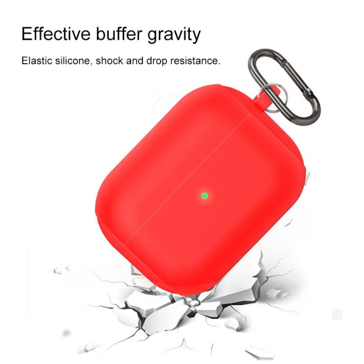 For AirPods Pro Conjoined Vertical Texture Silicone Protective Case