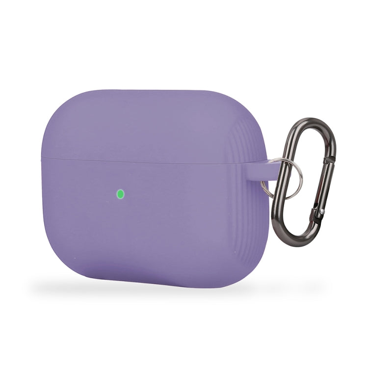 For AirPods Pro Conjoined Vertical Texture Silicone Protective Case