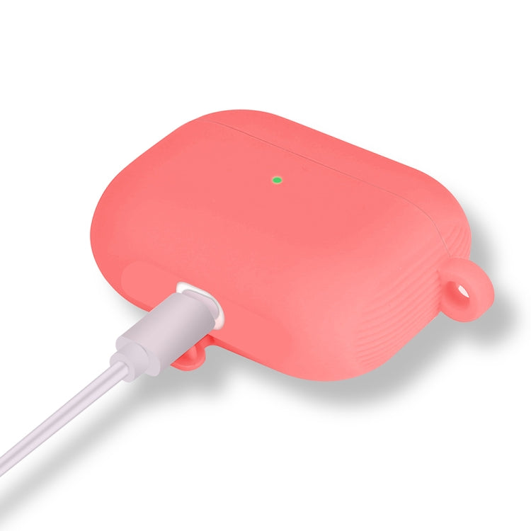 For AirPods Pro Conjoined Vertical Texture Silicone Protective Case