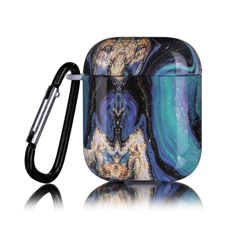 For Airpods 1 / 2 Marble Pattern Wireless Earphone Protective Case