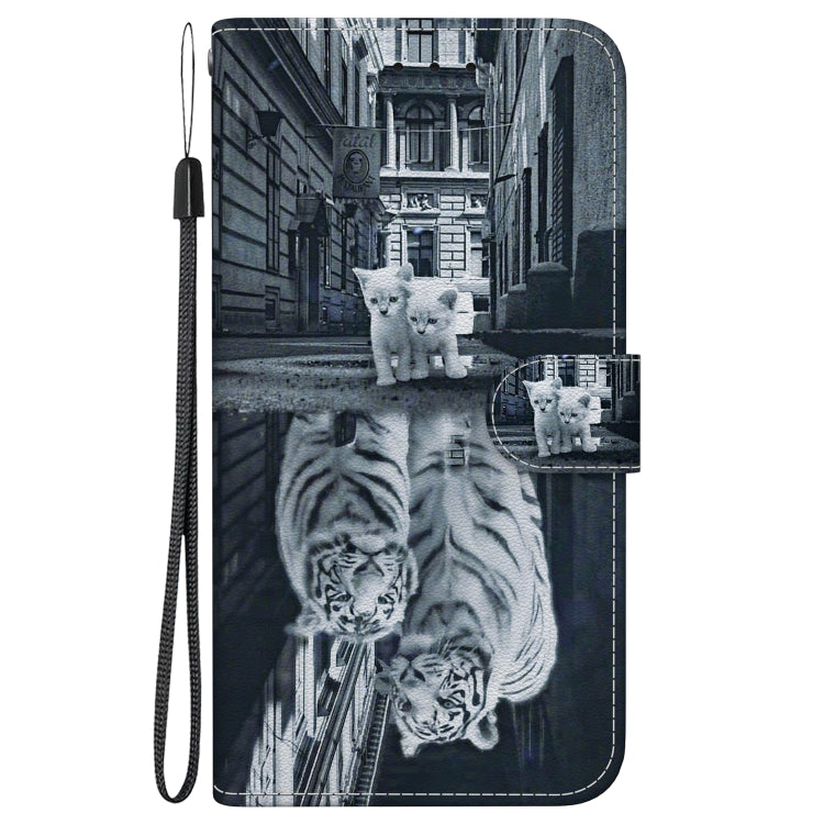 For OPPO A60 4G Crystal Texture Colored Drawing Leather Phone Case