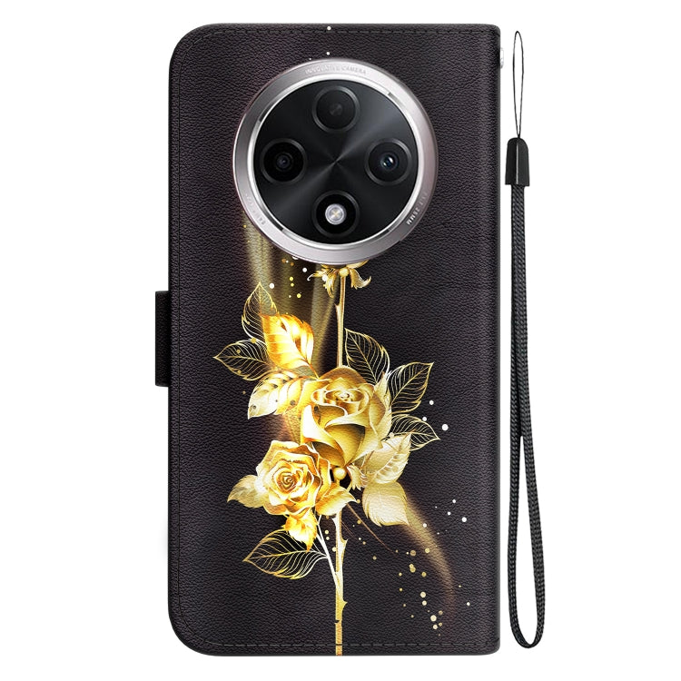 For OPPO A3 Pro 5G Crystal Texture Colored Drawing Leather Phone Case