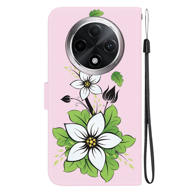 For OPPO A3 Pro 5G Crystal Texture Colored Drawing Leather Phone Case
