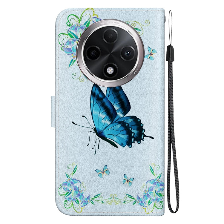 For OPPO A3 Pro 5G Crystal Texture Colored Drawing Leather Phone Case