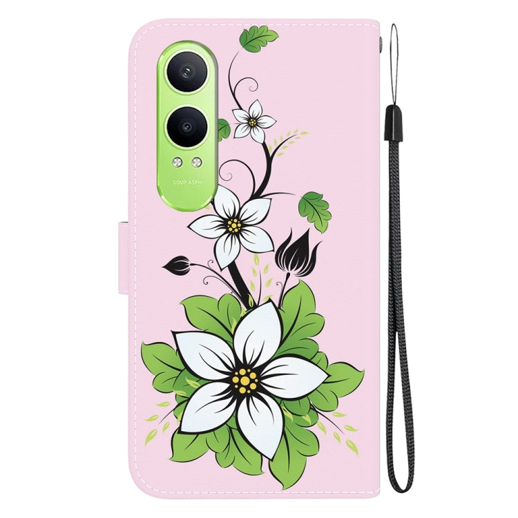 For OPPO K12x Crystal Texture Colored Drawing Leather Phone Case