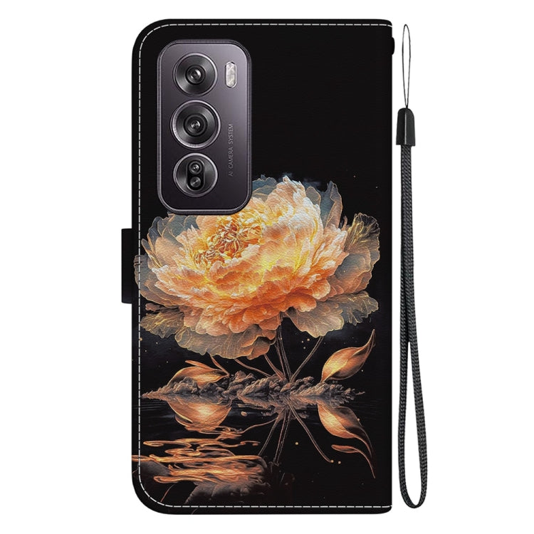 For OPPO Reno12 Pro 5G Global Crystal Texture Colored Drawing Leather Phone Case