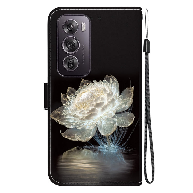 For OPPO Reno12 Pro 5G Global Crystal Texture Colored Drawing Leather Phone Case