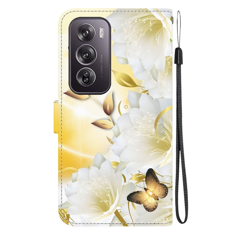 For OPPO Reno12 Pro 5G Global Crystal Texture Colored Drawing Leather Phone Case