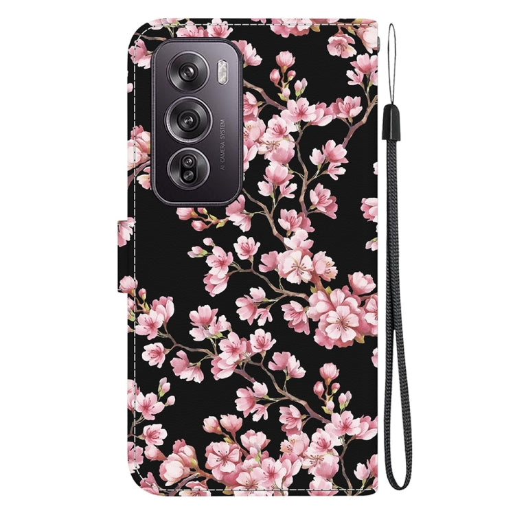 For OPPO Reno12 Pro 5G Global Crystal Texture Colored Drawing Leather Phone Case