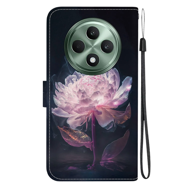 For OPPO Reno12 F 5G Crystal Texture Colored Drawing Leather Phone Case