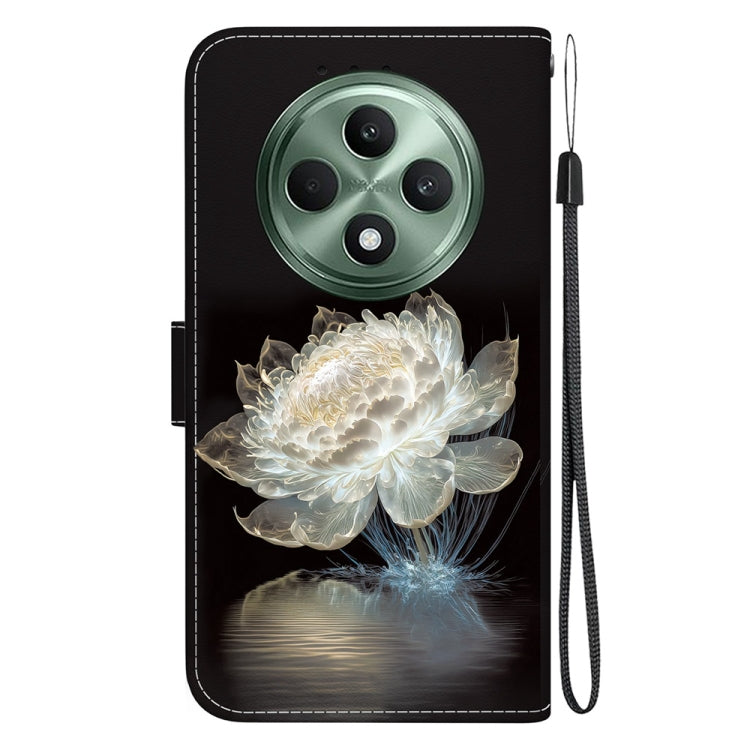 For OPPO Reno12 F 5G Crystal Texture Colored Drawing Leather Phone Case