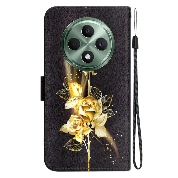 For OPPO Reno12 F 5G Crystal Texture Colored Drawing Leather Phone Case