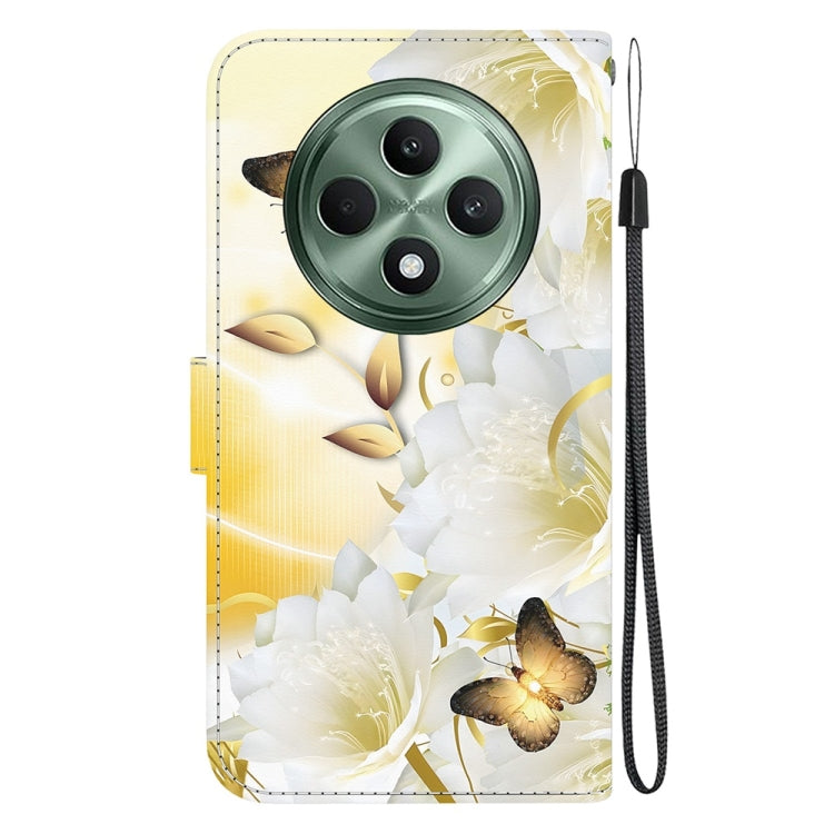 For OPPO Reno12 F 5G Crystal Texture Colored Drawing Leather Phone Case