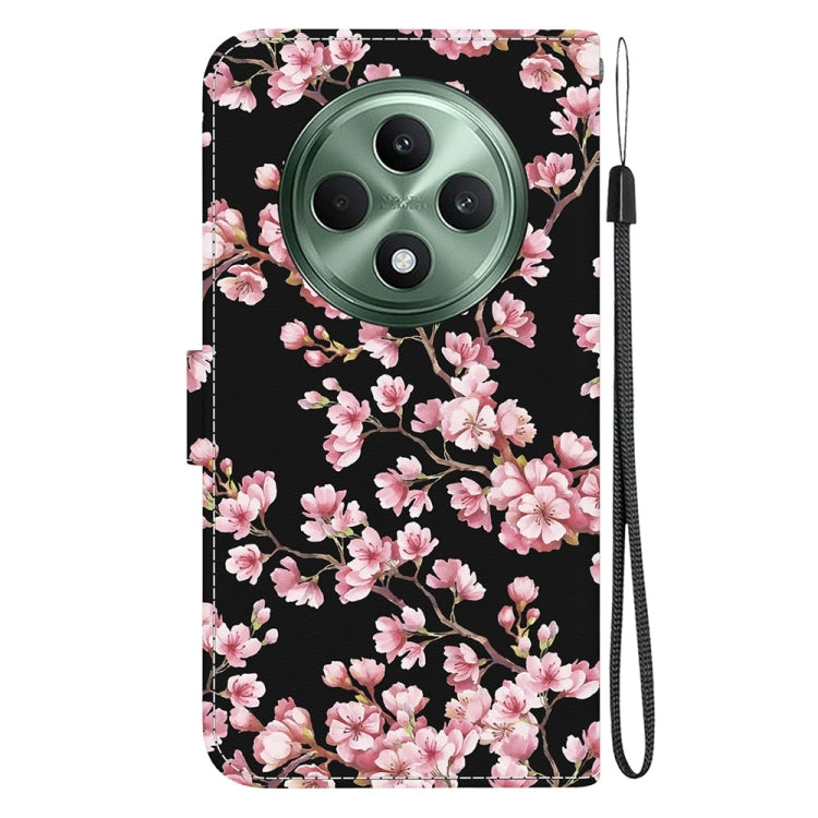 For OPPO Reno12 F 5G Crystal Texture Colored Drawing Leather Phone Case