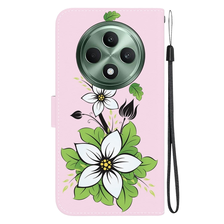 For OPPO Reno12 F 5G Crystal Texture Colored Drawing Leather Phone Case
