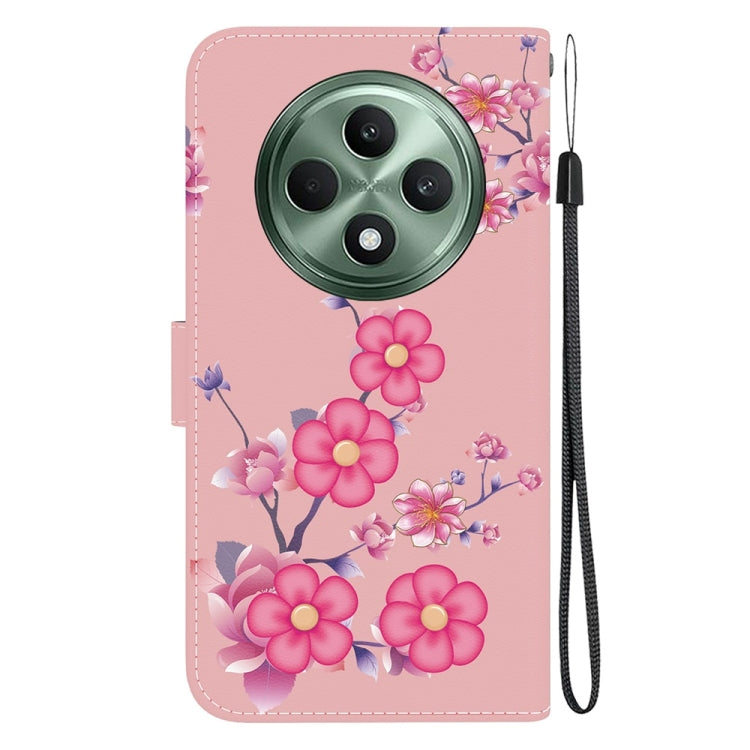 For OPPO Reno12 F 5G Crystal Texture Colored Drawing Leather Phone Case