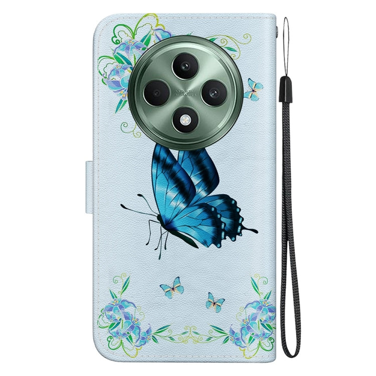For OPPO Reno12 F 5G Crystal Texture Colored Drawing Leather Phone Case