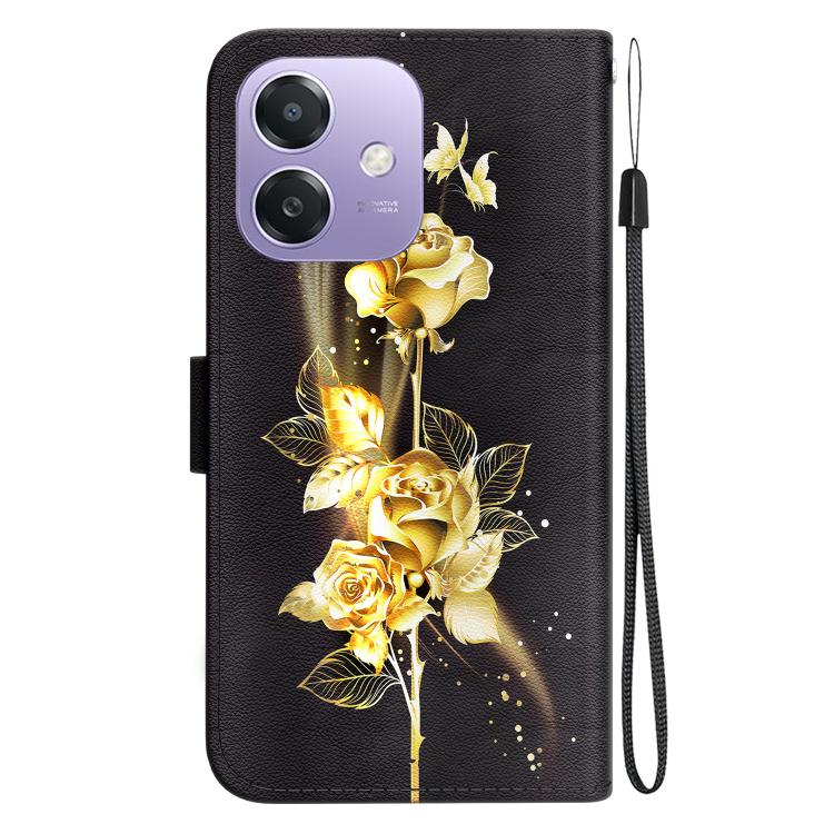 For OPPO A5x 5G / A3 4G / 5G / A3x 4G / 5G Crystal Texture Colored Drawing Leather Phone Case