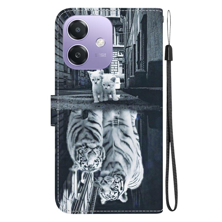 For OPPO A5x 5G / A3 4G / 5G / A3x 4G / 5G Crystal Texture Colored Drawing Leather Phone Case