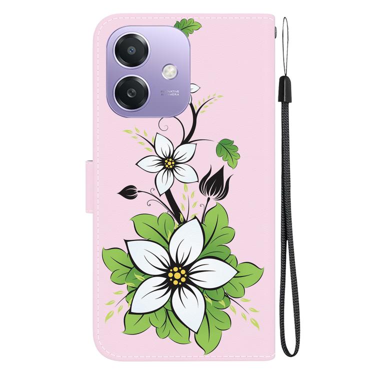 For OPPO A5x 5G / A3 4G / 5G / A3x 4G / 5G Crystal Texture Colored Drawing Leather Phone Case