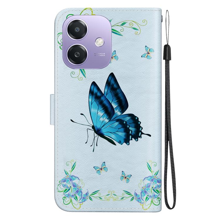 For OPPO A5x 5G / A3 4G / 5G / A3x 4G / 5G Crystal Texture Colored Drawing Leather Phone Case