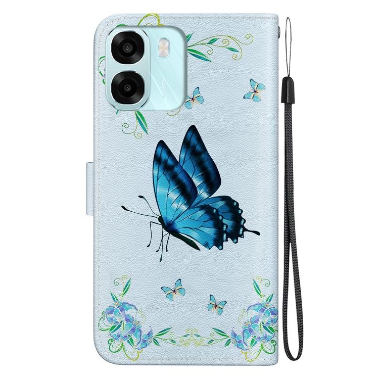 For OPPO A6 / A6s / A6t / A6x 4G / 5G Global Crystal Texture Colored Drawing Leather Phone Case