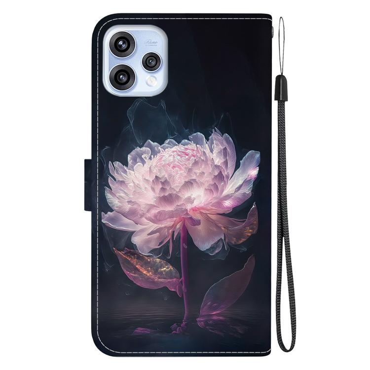For OPPO Reno15 5G Global Crystal Texture Colored Drawing Leather Phone Case