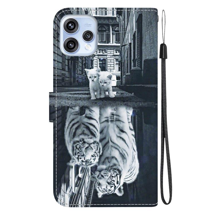 For OPPO Reno15 5G Global Crystal Texture Colored Drawing Leather Phone Case