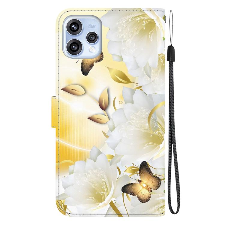For OPPO Reno15 5G Global Crystal Texture Colored Drawing Leather Phone Case