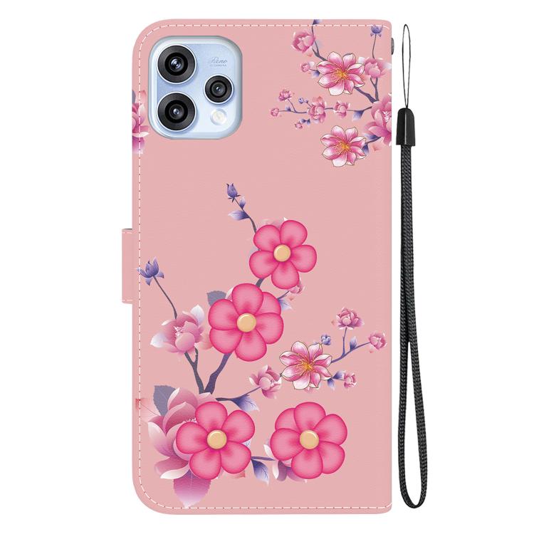 For OPPO Reno15 5G Global Crystal Texture Colored Drawing Leather Phone Case