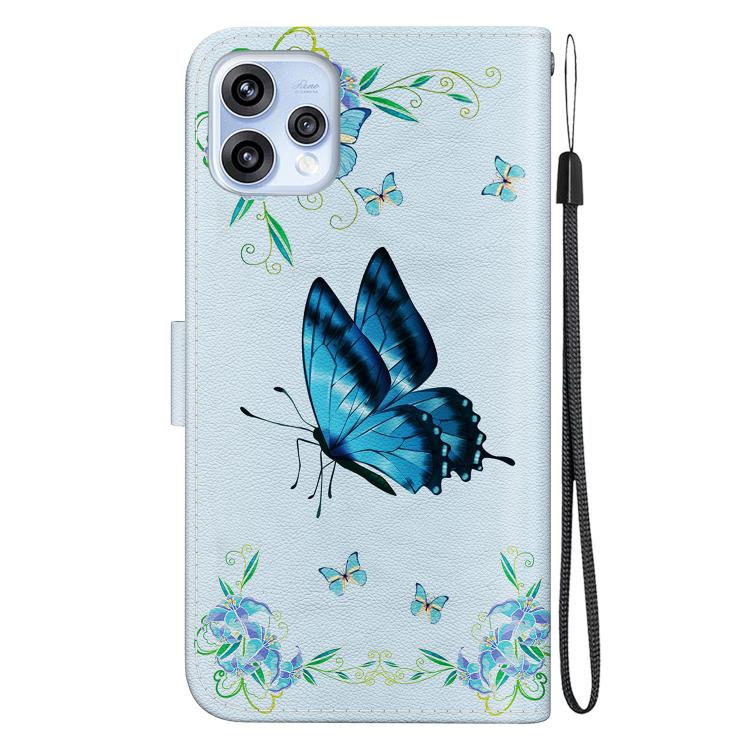For OPPO Reno15 5G Global Crystal Texture Colored Drawing Leather Phone Case
