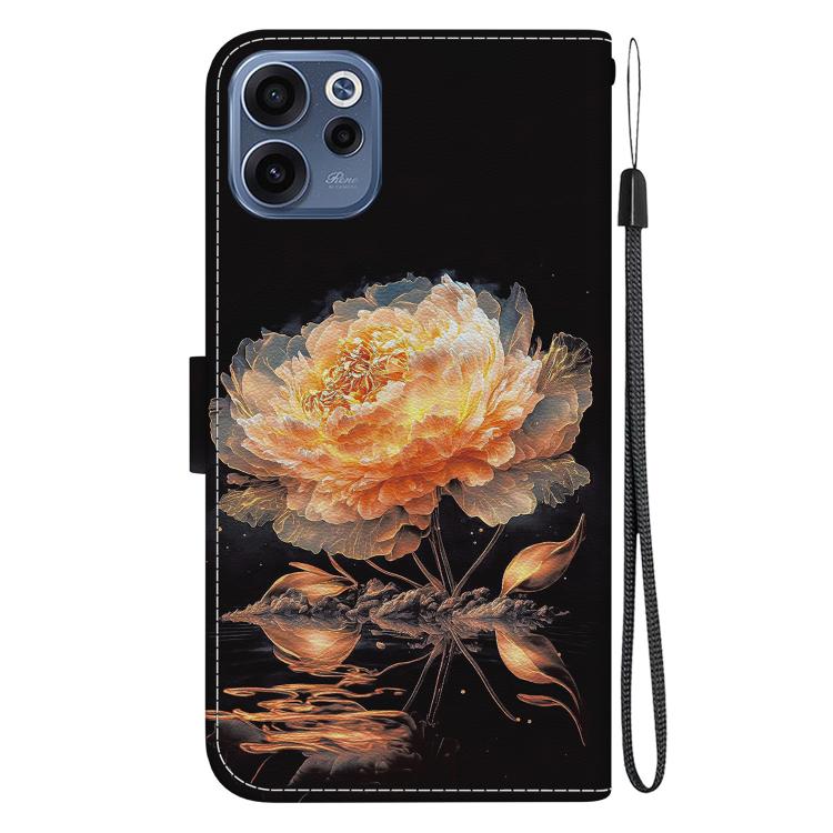 For OPPO Reno15 F 5G Global Crystal Texture Colored Drawing Leather Phone Case