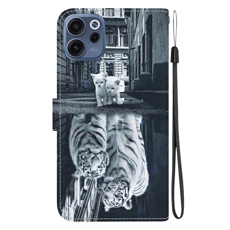 For OPPO Reno15 F 5G Global Crystal Texture Colored Drawing Leather Phone Case